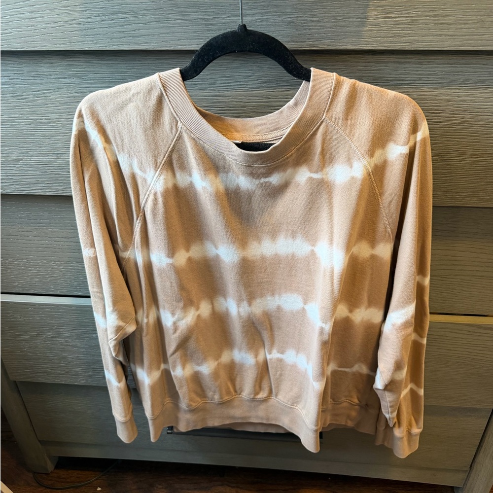 Old Navy Beige Tie-Dye Sweatshirt